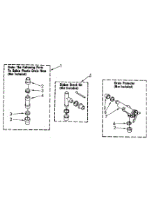 Water System parts for Kenmore Washer 110.92195500 (11092195500, 110 92195500) from AppliancePartsPros.com