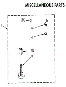 Miscellaneous parts for Kenmore Washer 110.92195810 (11092195810, 110 92195810) from AppliancePartsPros.com