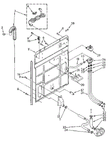 Rear Panel parts for Kenmore Washer 110.92271600 (11092271600, 110 92271600) from AppliancePartsPros.com