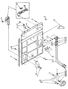 Rear Panel parts for Kenmore Washer 110.92272000 (11092272000, 110 92272000) from AppliancePartsPros.com