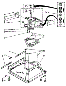 Machine Base parts for Kenmore Washer 110.92272100 (11092272100, 110 92272100) from AppliancePartsPros.com