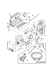 Icemaker parts for Kenmore Refrigerator 253.31872100 (25331872100, 253 31872100) from AppliancePartsPros.com
