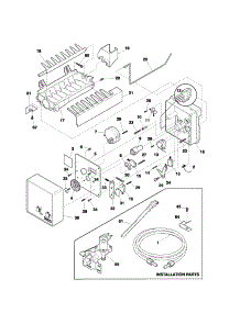 Ice Maker parts for Kenmore Refrigerator 253.31872104 (25331872104, 253 31872104) from AppliancePartsPros.com