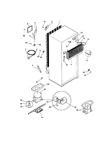 System parts for Kenmore Refrigerator 253.36608891 (25336608891, 253 36608891) from AppliancePartsPros.com