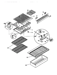 Shelves / Controls parts for Kenmore Refrigerator 253.36608892 (25336608892, 253 36608892) from AppliancePartsPros.com