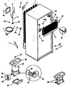 Unit Parts parts for Kenmore Refrigerator 253.36611890 (25336611890, 253 36611890) from AppliancePartsPros.com