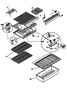 Refrigerator Cabinet Parts parts for Kenmore Refrigerator 253.36618890 (25336618890, 253 36618890) from AppliancePartsPros.com