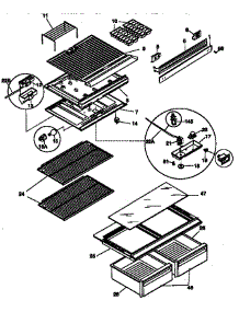 Shelves And Divider Block parts for Kenmore Refrigerator 253.36800890 (25336800890, 253 36800890) from AppliancePartsPros.com
