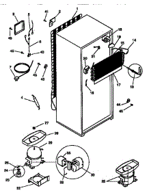 Unit Parts parts for Kenmore Refrigerator 253.36801890 (25336801890, 253 36801890) from AppliancePartsPros.com