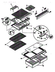 Shelves And Divider Block parts for Kenmore Refrigerator 253.36801890 (25336801890, 253 36801890) from AppliancePartsPros.com