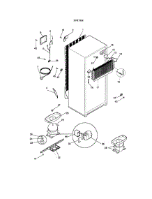 System parts for Kenmore Refrigerator 253.36809892 (25336809892, 253 36809892) from AppliancePartsPros.com