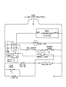 Wiring Schematic parts for Kenmore Refrigerator 253.36811991 (25336811991, 253 36811991) from AppliancePartsPros.com