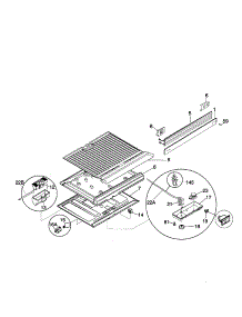 Shelves parts for Kenmore Refrigerator 253.36811991 (25336811991, 253 36811991) from AppliancePartsPros.com