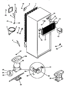 Unit Parts parts for Kenmore Refrigerator 253.37842891 (25337842891, 253 37842891) from AppliancePartsPros.com