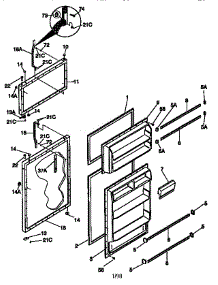 Fresh Food And Freezer Doors parts for Kenmore Refrigerator 253.37847890 (25337847890, 253 37847890) from AppliancePartsPros.com