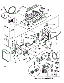 Icemaker parts for Kenmore Refrigerator 253.37872890 (25337872890, 253 37872890) from AppliancePartsPros.com