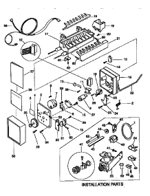 Icemaker parts for Kenmore Refrigerator 253.37874890 (25337874890, 253 37874890) from AppliancePartsPros.com