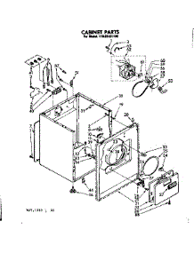 Cabinet Parts parts for Kenmore Dryer 110.86351100 (11086351100, 110 86351100) from AppliancePartsPros.com