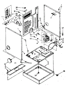 Cabinet And Motor Parts parts for Kenmore Dryer 110.86379120 (11086379120, 110 86379120) from AppliancePartsPros.com