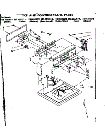 Top And Control Panel Parts parts for Kenmore Dryer 110.86379710 (11086379710, 110 86379710) from AppliancePartsPros.com