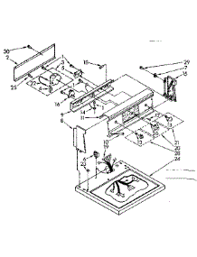 Top And Control Panel Parts parts for Kenmore Dryer 110.86379830 (11086379830, 110 86379830) from AppliancePartsPros.com