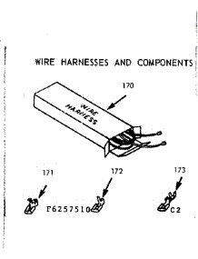 Wire Harness And Components parts for Kenmore Range 647.6257510 (6476257510, 647 6257510) from AppliancePartsPros.com