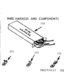Wire Harness And Components parts for Kenmore Range 647.6277447 (6476277447, 647 6277447) from AppliancePartsPros.com