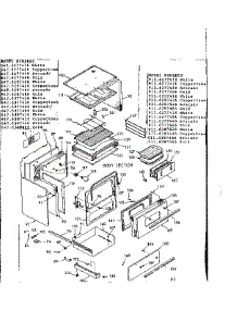 Body Section parts for Kenmore Range 647.6287446 (6476287446, 647 6287446) from AppliancePartsPros.com