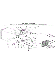 Unit Parts parts for Kenmore Refrigerator 126.8916080 (1268916080, 126 8916080) from AppliancePartsPros.com