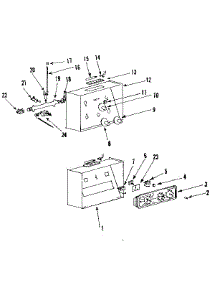 Control Panel Section parts for Kenmore Range 143.6806800 (1436806800, 143 6806800) from AppliancePartsPros.com