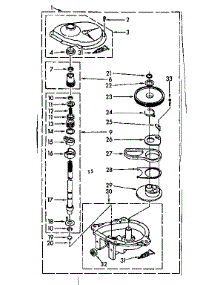 Gearcase Parts parts for Kenmore Washer 110.81362400 (11081362400, 110 81362400) from AppliancePartsPros.com