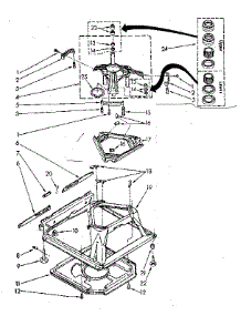 Machine Base Parts parts for Kenmore Washer 110.81362420 (11081362420, 110 81362420) from AppliancePartsPros.com