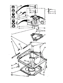 Machine Base Parts parts for Kenmore Washer 110.81362640 (11081362640, 110 81362640) from AppliancePartsPros.com