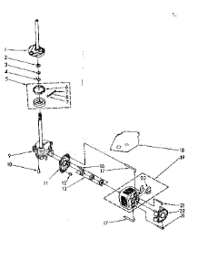 Brake, Clutch, Gearcase, Motor And Pump parts for Kenmore Washer 110.81362650 (11081362650, 110 81362650) from AppliancePartsPros.com