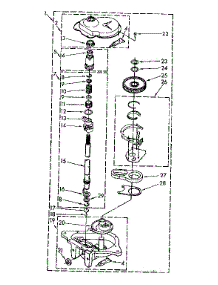 Gearcase parts for Kenmore Washer 110.81362750 (11081362750, 110 81362750) from AppliancePartsPros.com