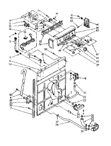 Controls And Rear Panel parts for Kenmore Washer 110.81362750 (11081362750, 110 81362750) from AppliancePartsPros.com
