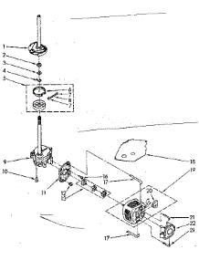 Brake, Clutch, Gearcase, Motor And Pump Parts parts for Kenmore Washer 110.81362820 (11081362820, 110 81362820) from AppliancePartsPros.com