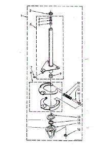 Brake And Drive Tube Parts parts for Kenmore Washer 110.81362830 (11081362830, 110 81362830) from AppliancePartsPros.com