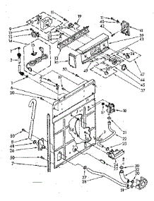 Controls And Rear Panel Parts parts for Kenmore Washer 110.81362830 (11081362830, 110 81362830) from AppliancePartsPros.com