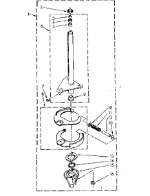 Brake And Drive Tube parts for Kenmore Washer 110.81362850 (11081362850, 110 81362850) from AppliancePartsPros.com