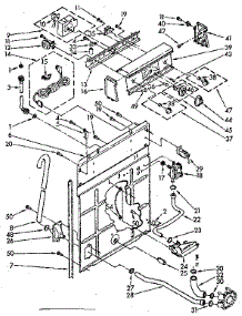 Controls And Rear Panel Parts parts for Kenmore Washer 110.81375120 (11081375120, 110 81375120) from AppliancePartsPros.com