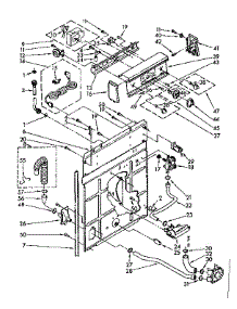 Controls And Rear Panel Parts parts for Kenmore Washer 110.81375160 (11081375160, 110 81375160) from AppliancePartsPros.com