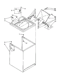 Top And Cabinet Parts parts for Kenmore Washer 110.81375160 (11081375160, 110 81375160) from AppliancePartsPros.com