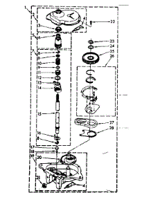 Gearcase Parts parts for Kenmore Washer 110.81375250 (11081375250, 110 81375250) from AppliancePartsPros.com