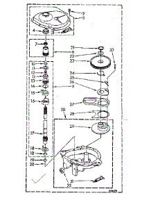 Gearcase Parts parts for Kenmore Washer 110.81375310 (11081375310, 110 81375310) from AppliancePartsPros.com
