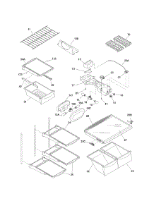 Shelves parts for Kenmore Refrigerator 253.67952800 (25367952800, 253 67952800) from AppliancePartsPros.com
