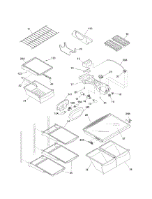 Shelves parts for Kenmore Refrigerator 253.67962801 (25367962801, 253 67962801) from AppliancePartsPros.com