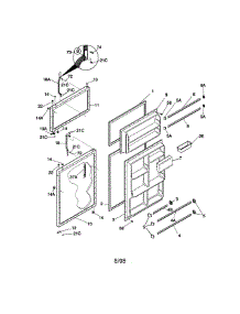 Door parts for Kenmore Refrigerator 253.68132892 (25368132892, 253 68132892) from AppliancePartsPros.com