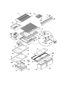 Shelves parts for Kenmore Refrigerator 253.68132892 (25368132892, 253 68132892) from AppliancePartsPros.com