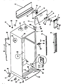 Cabinet Parts parts for Kenmore Refrigerator 253.68137890 (25368137890, 253 68137890) from AppliancePartsPros.com